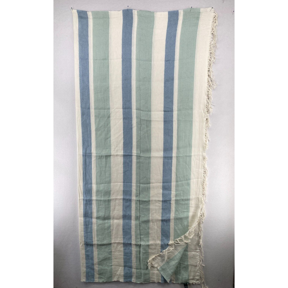 Eileen Fisher Oversized Linen & Cotton Scarf or Wrap in "Mist" - 124" x 56"